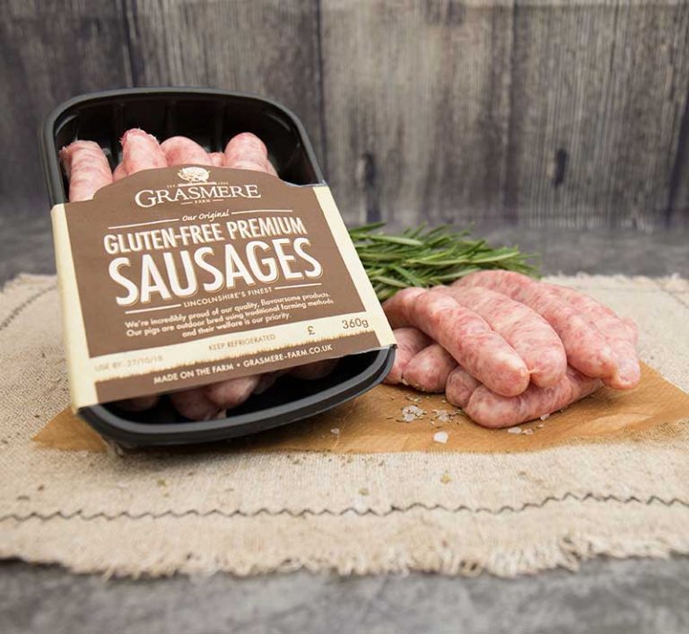 Grasmere Gluten Free Pork Chipolata Sausages Grasmere Farm
