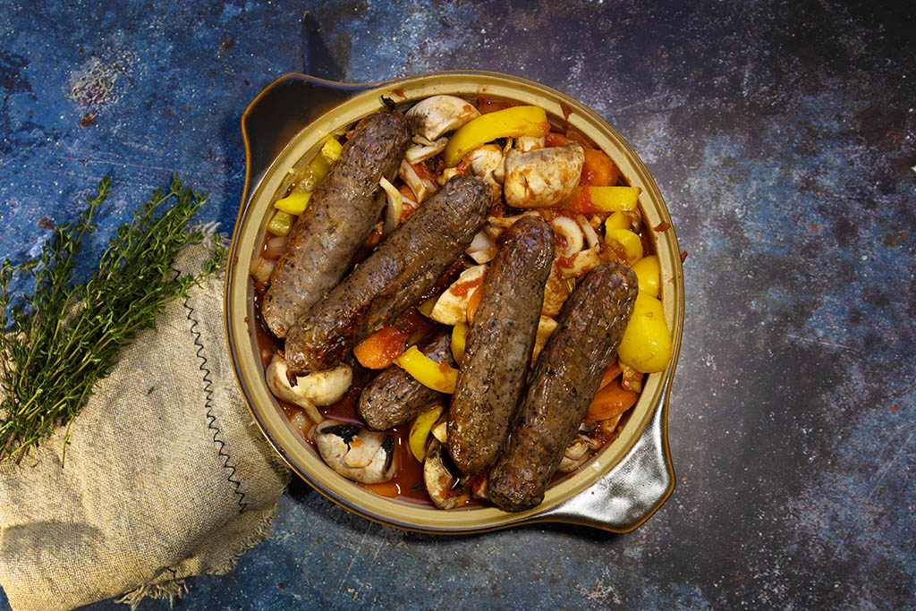 One-Pot Hunter’s Pork & Venison Sausage Casserole