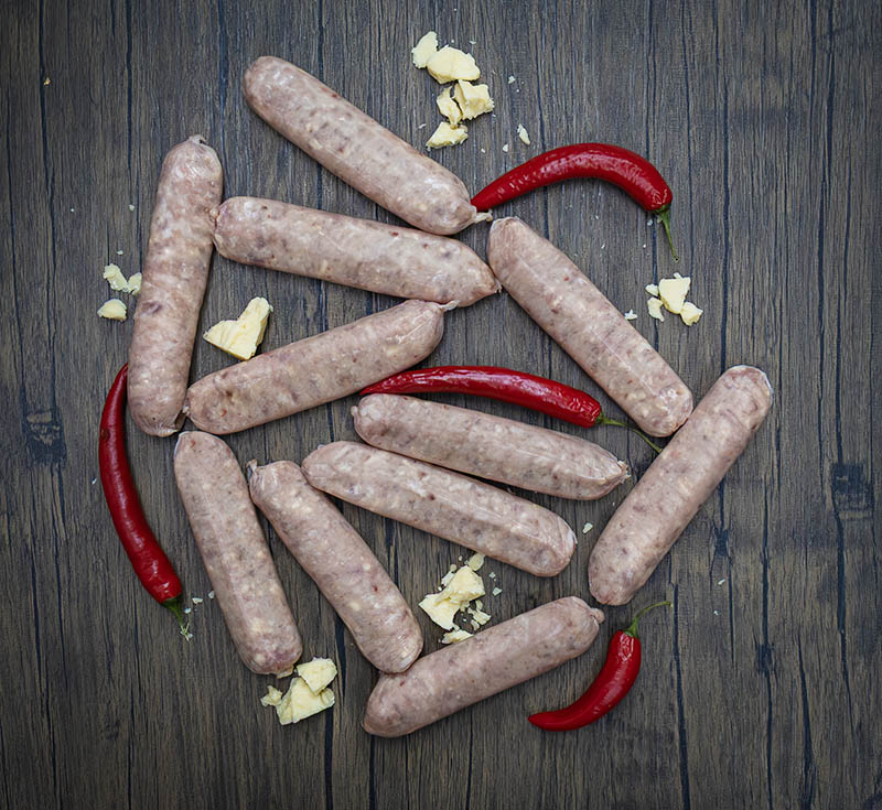 Grasmere Pork with Chilli & Cheese Sausages - Limited Edition Grasmere Pork with Chilli & Cheese Sausages - Limited Edition